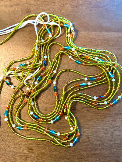 Green & Mixed Crystal | Premium Strand